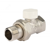 Клапан запорно-балансировочный Stout 1/2" нижний, прямой