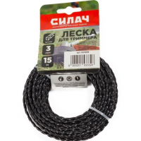Леска для триммера Силач 3 мм х 15 м витая (023929)