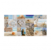 Панель ПВХ листовая Мозаика Морской берег 955х480 мм