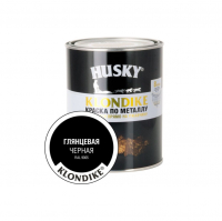 Краска по металлу глянцевая черная, Husky Klondike (0,9 л)