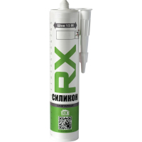 Герметик RX Formula силиконовый санитарный, серый (280 мл)
