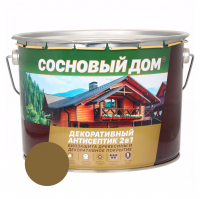 Состав декоративно-защитный Сосновый дом для древесины, ореховое дерево 9,0 л