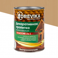 Пропитка DREVIKA декоративная Классик 2 в 1, дуб (0,75 л)