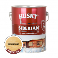 Пропитка для дерева Husky Siberian полуматовая, бесцветный (2,7 л)