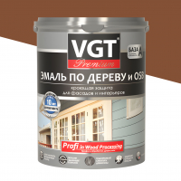 Эмаль акриловая VGT Профи по дереву, Шоколадная (1 кг)