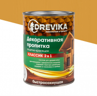 Пропитка DREVIKA декоративная Классик 2 в 1, сосна (0,75 л)