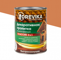 Пропитка DREVIKA декоративная Классик 2 в 1, орегон (0,75 л)