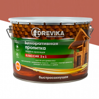 Пропитка DREVIKA декоративная Классик 2 в 1, рябина (2,7 л)