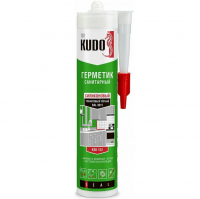 Герметик Kudo KSK-122 силиконовый санитарный, графитовый черный (280 мл)