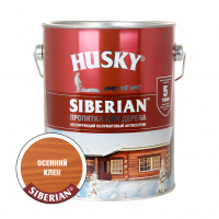 Пропитка для дерева Husky Siberian полуматовая, осенний клён (2,7 л)