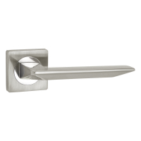 Ручка дверная Ajax (Аякс) Ultra JK SN/CP-3 матовый никель/хром, квадрат