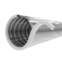  Воздуховод спирально-навивной 100 мм, нержавеющая сталь (1,5 м)
