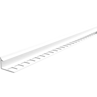 Угол ПВХ для плитки внутренний 10 мм, Деконика белый (2,5 м)