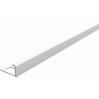 Угол ПВХ для плитки наружный 10 мм, Деконика белый (2,5 м)