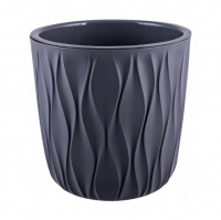 Горшок для цветов Полимербыт Desert 2,3 л, серый