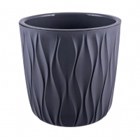 Горшок для цветов Полимербыт Desert 6,1 л, серый