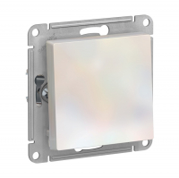 Выключатель Schneider Electric AtlasDesign 1-клавишный скрытой установки, без рамки, жемчуг (ATN000411)