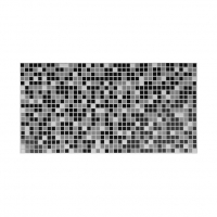 Панель ПВХ листовая Мозаика Черная 955х480 мм