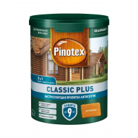 Пропитка Pinotex Classic Plus на гибридной основе полуматовая, лиственница (0,9 л)