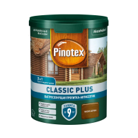 Пропитка Pinotex Classic Plus на гибридной основе полуматовая, тиковое дерево (0,9 л)