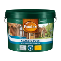 Пропитка Pinotex Classic Plus на гибридной основе полуматовая, сосна (2,5 л)