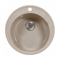 Мойка каменная SimGran S-5 ø510, лен