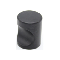 Ручка-кнопка мебельная КМ-3, матовый черный