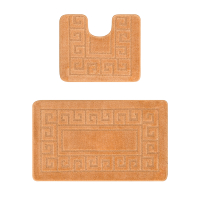 Набор ковриков для ванной Zalel 60х100/60х50 см 2 предмета,оранжевый