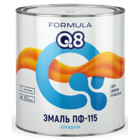 Эмаль алкидная Formula Q8 ПФ-115, Белая (6,0 кг)