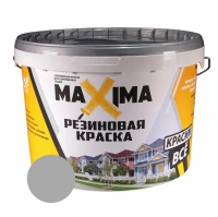 Краска резиновая Maxima матовая, серебро №110 1 кг