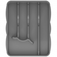 Лоток для столовых приборов, серый, М8517