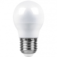 Лампа светодиодная  9Вт E27 6400K G45, Feron LB-550