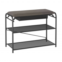 Подставка для обуви ЗМИ Гранада 23В с сиденьем и ящиком, черный (ПДОГ23ВНБК)