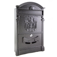 Ящик почтовый с замком, антик серебро, Olimp MB-01