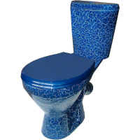 Унитаз-компакт Элегант синий кракелюр, Rosa