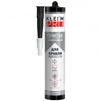 Герметик Kleim Pro силиконовый для кровли, черный (280 мл)