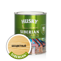 Суперлазурь для дерева Husky Siberian, Бесцветная (0,9 л)