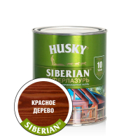 Суперлазурь для дерева Husky Siberian, Красное дерево (0,9 л)
