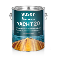 Лак Husky Yacht 20 яхтный атмосферостойкий полуматовый (2,7 л)