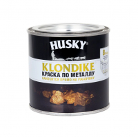 Краска по металлу Husky Klondike с молотковым эффектом, серый металлик (0,25 л)