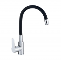 Смеситель для кухни Valflex VF70112-7 Estreya Chrome Black, черный