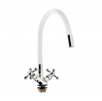 Смеситель для кухни Doron DC1712, белый