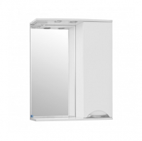 Шкаф - зеркало Жасмин 600/С с подсветкой, белый