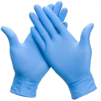 Перчатки нитриловые M, стандарт, голубые (100 шт)