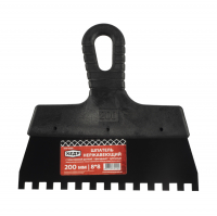Шпатель фасадный Кедр зубчатый 200 мм нержавеющий, зубец 8х8 мм (045-0200) Шпатель фасадный Кедр зубчатый 200 мм нержавеющий, зубец 8х8 мм (045-0200)