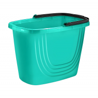 Ведро пластиковое PlastTeam Disko 8 л прямоугольное, аквамарин