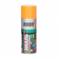 Эмаль аэрозольная алкидная KUDO, оранжевая (520 мл)
