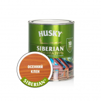 Суперлазурь для дерева Husky Siberian, Осенний клен (0,9 л)