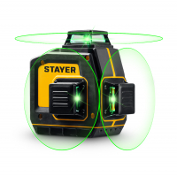 Лазерный нивелир Stayer SL-3D 50 м линейный (34963)