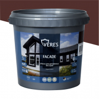 Краска для деревянных фасадов акриловая матовая, шоколадный бархат, Veres Facade (0,9 л)